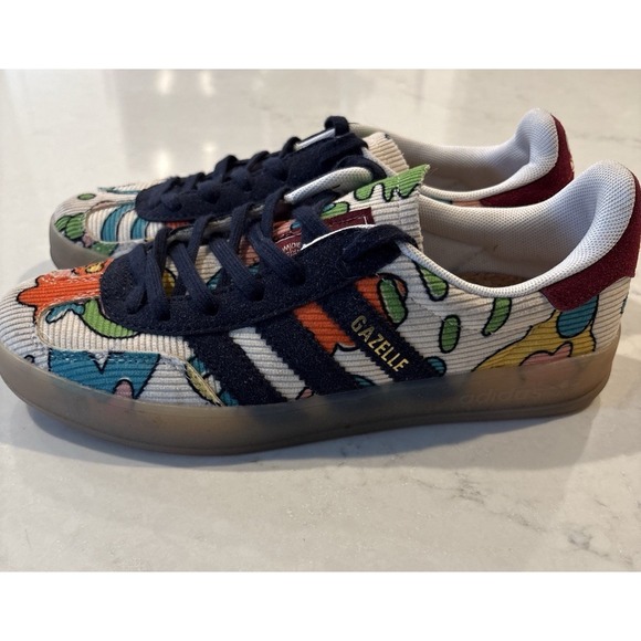 adidas Shoes - IG2849 Sean Wotherspoon × adidas Gazelle Indoor Corduroy Ecru Navy Womens 7.5